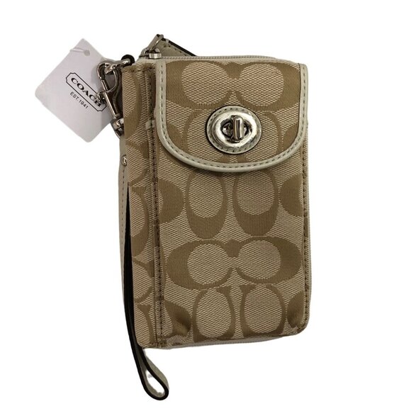 COACH SIGNATURE small WRISTLET / WALLET F50117NWT - Picture 2 of 8